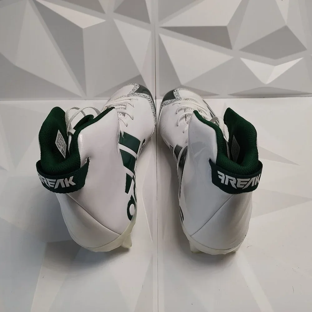 Adidas Mens Football Cleats 16 White Green Shoe Lacrosse Freak X Carbon High - Picture 9 of 10